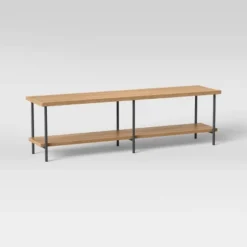 Wood And Metal TV Stand For TVs Up To 60" - Room Essentials™ -Living Room Furniture Store GUEST 008e6b5f 4d43 465d 8784 80c8ca30ed60