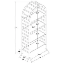 72" Holladay Curved Wooden Bookcase - Threshold™ Designed With Studio McGee -Living Room Furniture Store GUEST 02d306c2 b728 424b 85ec e8a3f4144d26