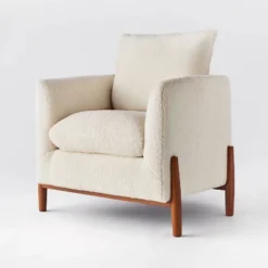 Elroy Faux Shearling Accent Chair With Wood Legs - Threshold™ Designed With Studio McGee 25 Elroy Faux Shearling Accent Chair With Wood Legs - Threshold™ Designed With Studio McGee -Living Room Furniture Store GUEST 04c043ac 4db5 4a26 96a6 5859589608e8