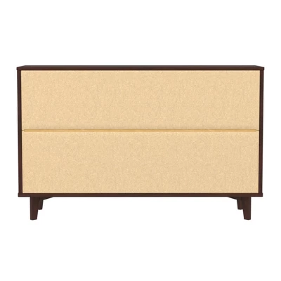 Mid-Century Modern Groove Wood 6 Drawer Dresser - Saracina Home 11 Mid-Century Modern Groove Wood 6 Drawer Dresser - Saracina Home - Image 9