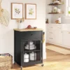 Windham Wood Top Kitchen Cart - Black - Threshold™ -Living Room Furniture Store GUEST 08ca94bf 2c90 4904 b6d6 f0b6e68ff353