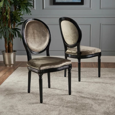 Set Of 2 Camille New Velvet Dining Chair - Christopher Knight Home 3 Set Of 2 Camille New Velvet Dining Chair - Christopher Knight Home
