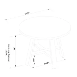 42" Linden Round Wood Dining Table - Threshold™ Designed With Studio McGee 13 42" Linden Round Wood Dining Table - Threshold™ Designed With Studio McGee -Living Room Furniture Store GUEST 0c000735 3d37 445d 864f 66166a58d562