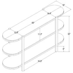 32" Portola Hills 3 Shelf Horizontal Bookcase - Threshold™ Designed With Studio McGee -Living Room Furniture Store GUEST 10224a77 9df4 4dff 8a55 6ba2c16aea4a
