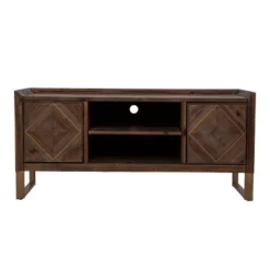 Glacerad Reclaimed Wood Media Console For TVs Upto 50" Brown - Aiden Lane -Living Room Furniture Store GUEST 10577ca1 eece 4bb1 a643 602f18865675