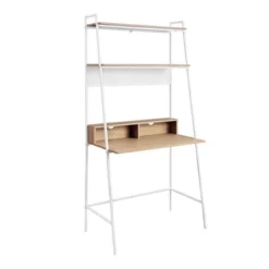36" Writing Desk With Open Storage Ladder Bookshelf - Saracina Home -Living Room Furniture Store GUEST 108fd04d 734b 4161 811d 43686b237442
