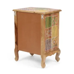 Ailey Handcrafted Boho Mango Wood 3 Drawer Nightstand Natural - Christopher Knight Home -Living Room Furniture Store GUEST 110cf7e6 7613 401d 89e3 e97fb2933bed