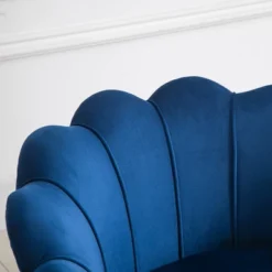 HomCom Elegant Velvet Upholstered Accent Leisure Club Chair With Gold Metal Legs -Living Room Furniture Store GUEST 17944fc6 ba91 4e26 a8d8 2453f7f19394