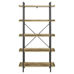 68" 5 Tray Shelf Urban Pipe X Back Bookshelf - Saracina Home 14 68" 5 Tray Shelf Urban Pipe X Back Bookshelf - Saracina Home -Living Room Furniture Store GUEST 18cd1433 31a3 4be1 8f59 f88c9c732217