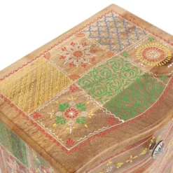 Ailey Handcrafted Boho Mango Wood 3 Drawer Nightstand Natural - Christopher Knight Home -Living Room Furniture Store GUEST 1b24fd0e 3e0c 4fca bc0a f42a5ee19376