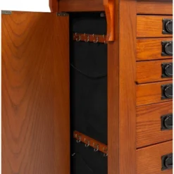 Delia Jewelry Armoire Brown - Powell Company -Living Room Furniture Store GUEST 2245716a fa42 47af 9bbe f7ab634fcde4