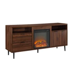 Ronan Modern Storage With Electric Fireplace TV Stand For TVs Up To 65" - Saracina Home -Living Room Furniture Store GUEST 229092b1 976f 4913 8304 23d0e5f7b5c4