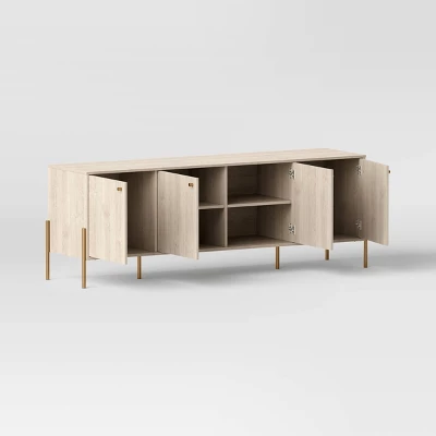 60" Elowen 4 Door TV Stand For TVs Up To 60" - Threshold™ 4 60" Elowen 4 Door TV Stand For TVs Up To 60" - Threshold™ - Image 2