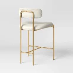 Orion Luxe Backed Counter Height Barstool With Brass Legs Gray Velvet - Threshold™ 9 Orion Luxe Backed Counter Height Barstool With Brass Legs Gray Velvet - Threshold™ -Living Room Furniture Store GUEST 33b10d11 4ac6 416d b941 181159cfc112