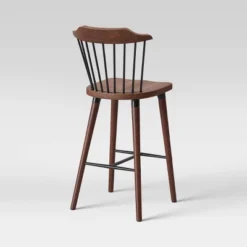 Delway Curved Back Mixed Material Counter Height Barstool Walnut - Threshold™ 9 Delway Curved Back Mixed Material Counter Height Barstool Walnut - Threshold™ -Living Room Furniture Store GUEST 3e53f265 ac14 41e9 bdd1 5f971bc1bb5a