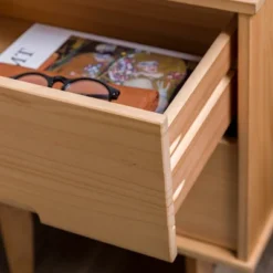 Mid-Century Modern Wood Nightstand - Saracina Home -Living Room Furniture Store GUEST 3ea28490 7685 4c60 a1be 889c69b2af02