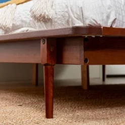 Boho Solid Wood Spindle Platform Bed - Saracina Home -Living Room Furniture Store GUEST 3eed612c 8a92 4ef4 835b fe0d274d907d