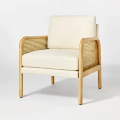 Cane Accent Chair Cream - Threshold™ Designed With Studio McGee -Living Room Furniture Store GUEST 425dab13 ab47 4f03 adfa 872e0793bca3