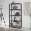 63" 4 Shelf Industrial Transitional Tall Bookshelf - Saracina Home -Living Room Furniture Store GUEST 42e64f0b 65ee 4392 87ff 7f720fd98ee0