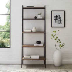 72" Open Storage Ladder Bookshelf - Saracina Home -Living Room Furniture Store GUEST 437777d7 14af 4d29 8fd2 c573cc79556c