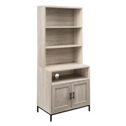 64.12" Orin Modern 2 Door Bookshelf Hutch - Saracina Home -Living Room Furniture Store GUEST 4533baad 7e0e 473b a184 41d33d5548af