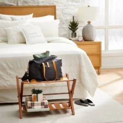 Wood & Cane Transitional Nightstand - Hearth & Hand™ With Magnolia -Living Room Furniture Store GUEST 46a1cd0f 0a1e 45e6 ba36 320a27b743a3