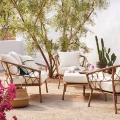 Britanna Oversized Patio Ottoman - Linen - Opalhouse™ -Living Room Furniture Store GUEST 474ca0fe 25d2 44ca 9813 a8a367569dc0