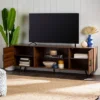 2 Door Mid-Century Modern Wood Storage TV Stand For TVs Up To 80" - Saracina Home 1 2 Door Mid-Century Modern Wood Storage TV Stand For TVs Up To 80" - Saracina Home -Living Room Furniture Store GUEST 483698e6 5ac0 4765 b2c6 06165d910486