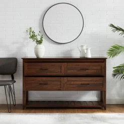 Transitional 4 Drawer Buffet - Saracina Home -Living Room Furniture Store GUEST 4ca230fb 6483 42d0 a662 9517c9a1b929