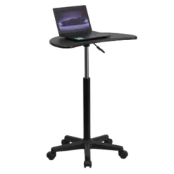 Emma And Oliver Sit To Stand Mobile Laptop Computer Desk - Portable Rolling Standing Desk -Living Room Furniture Store GUEST 4cd1cdb9 b7be 4966 8c1d 445afd08e0f9