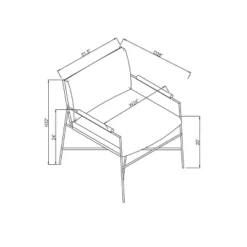 Faux Leather & Metal Accent Chair - Black/Brown - Hearth & Hand™ With Magnolia -Living Room Furniture Store GUEST 4e635009 68d5 4967 b3d3 447b3cfde562