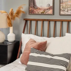 Boho Solid Wood Spindle Platform Bed - Saracina Home -Living Room Furniture Store GUEST 5d564539 27f1 4dd4 a895 beb836e285be