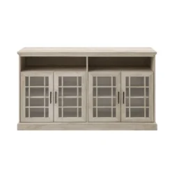 Transitional 4 Door Windowpane TV Stand For TVs Up To 65" - Saracina Home -Living Room Furniture Store GUEST 5d64fa4a 7170 414b abad cc72d8ce7fd1