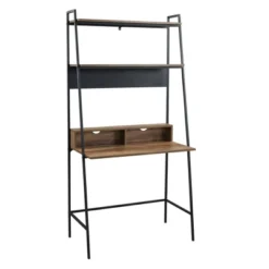 36" Writing Desk With Open Storage Ladder Bookshelf - Saracina Home -Living Room Furniture Store GUEST 62238f92 a3f2 4932 b53f 1b8c4ab359c8
