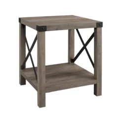 Sophie Rustic Industrial X Frame Side Table - Saracina Home -Living Room Furniture Store GUEST 62a6dec9 fa5b 4702 9a54 9992d1cdb652