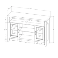 Rustic Transitional Double Door Highboy Buffet - Saracina Home -Living Room Furniture Store GUEST 62de4580 55ca 47d9 bff2 e5aa9db925da