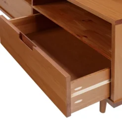 Cara 3 Drawer Mid-Century Modern 3 Drawer TV Stand For TVs Up To 80" - Saracina Home 18 Cara 3 Drawer Mid-Century Modern 3 Drawer TV Stand For TVs Up To 80" - Saracina Home -Living Room Furniture Store GUEST 662f7e9b be57 410f af45 916eec0005e7