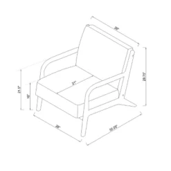 Esters Wood Armchair - Threshold™ -Living Room Furniture Store GUEST 671b808a 0f51 4b1b 8bb1 34be7d271a3c