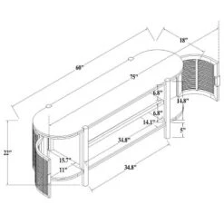 Portola Hills Caned Door TV Stand For TVs Up To 60" - Threshold™ Designed With Studio McGee -Living Room Furniture Store GUEST 6a70e9c2 1448 487f a332 1f397d50b5ae
