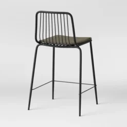 Set Of 2 Sodra Rounded Seat Wire Counter Height Barstool Black - Threshold™ -Living Room Furniture Store GUEST 6b7f294e b01b 43f7 ab3c d0ae1779d18d