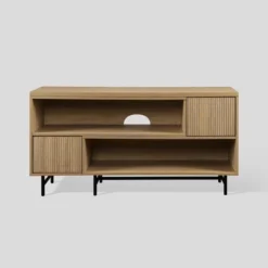 Modern Reeded Door Extendable TV Stand For TVs Up To 50" - Saracina Home -Living Room Furniture Store GUEST 6d7879d0 a593 4cbd b17a 3d820695e001