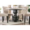 Buckley Round Dining Table White/Black - HOMES: Inside + Out -Living Room Furniture Store GUEST 6df4e658 c09e 4cc5 8c05 364fba3e258d