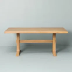 Pedestal Wood Dining Table - Natural - Hearth & Hand™ With Magnolia -Living Room Furniture Store GUEST 703c74e2 a272 4709 9b44 e9ea36f76f11