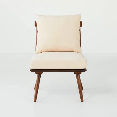 Spindle Back Accent Chair With Cushions Brown/Cream - Hearth & Hand™ With Magnolia 5 Spindle Back Accent Chair With Cushions Brown/Cream - Hearth & Hand™ With Magnolia - Image 3