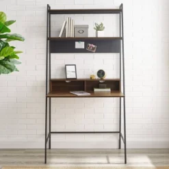 36" Writing Desk With Open Storage Ladder Bookshelf - Saracina Home -Living Room Furniture Store GUEST 746187fb a638 4f3a ae20 f3b4f74d4176