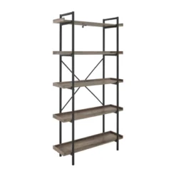 68" 5 Tray Shelf Urban Pipe X Back Bookshelf - Saracina Home 21 68" 5 Tray Shelf Urban Pipe X Back Bookshelf - Saracina Home -Living Room Furniture Store GUEST 7546ba45 c02f 4ca7 b12d e99f32bb0573