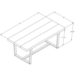 72" Modern Farmhouse Solid Wood Distressed Plank Top Dining Table - Saracina Home -Living Room Furniture Store GUEST 771a4c0c 29dd 4c84 ae48 88970e06f0cd