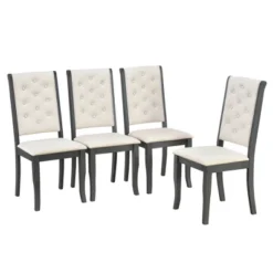 6 PCS Retro Dining Set With Unique-designed Table And Upholstered Chair-ModernLuxe 20 6 PCS Retro Dining Set With Unique-designed Table And Upholstered Chair-ModernLuxe -Living Room Furniture Store GUEST 78a4aa99 c2e8 4e31 be9f 1d3d57e22a8b