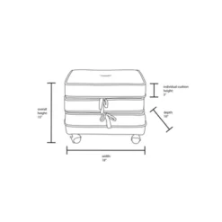 Marin Stackable Pouf With Casters - Opalhouse™ Designed With Jungalow™ -Living Room Furniture Store GUEST 7b9ecb5e 9626 4b0f abc1 fd2c0a06f868