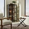60" Crystal Cove Glass Cabinet Black - Threshold™ Designed With Studio McGee -Living Room Furniture Store GUEST 7d73dfd1 b59b 4c14 aa6b 491e0b272e1a